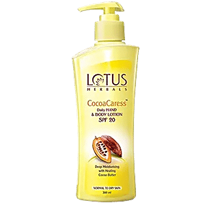 Lotus Herbals Cocoacaress SPF 20 Daily Hand & Body Lotion Normal to Dry Skin, Cocoa Butter Online at Best Price of Rs 247.50 - bigbasket