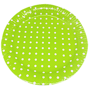 Nicole Home Collection Paper Plates-10 Dazzling Dots Collection Pack of 24 Plate 