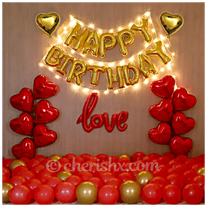Happy Birthday Balloons Near Me Buy Cherishx Elegant Happy Birthday Balloons Decoration Kit Online At Best  Price Of Rs 599 - Bigbasket