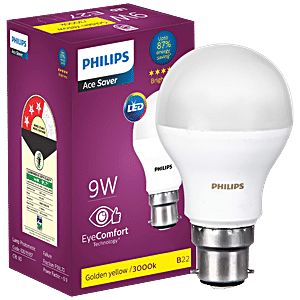 Philips Ace Saver LED Bulb 9w B22 Warm White/Golden Yellow Online at Best Price of 129 -