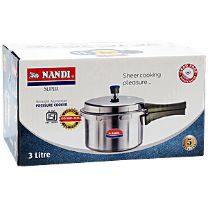 Buy NANDI Aluminium Outer Lid Pressure Cooker Bakelite Handle