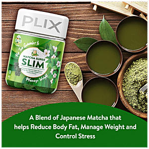 Buy PLIX Olena Plant-Based Matcha Super Slim Gummies - For Weight  Management, Reduces Fat Online at Best Price of Rs null - bigbasket