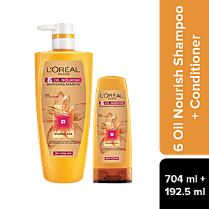 Buy Loreal Paris 6 Oil Nourish Shampoo With Conditioner For Dry & Dull Hair Power Flower Oils Online at Best Price of Rs 848 bigbasket