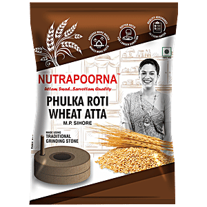 Buy Nutrapoorna Phulka Roti Wheat Atta - Premium, Fresh, Rich In ...