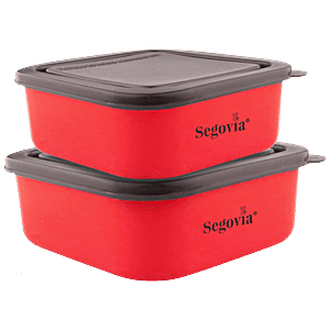 Plastic Papad Box Food Storage Containers Round Clip Lock Lid Airtight Box  Cake