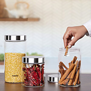 Push Top Pantry Container - 900ml Airtight - White Lid, Blissful Little  Home
