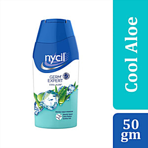 Buy Nycil Germ Expert Prickly Heat Powder - Cool Herbal Online at Best ...