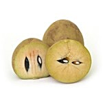 Fresho Sapota Round (Medium) - Grade A/Chikku Gol ( Madhyam)- Grade A 1 kg