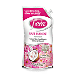 Fem Safe Handz Wash - Enriched With The Goodness Of Saffron & Blossom With Coconut Milk 750 ml Pouch