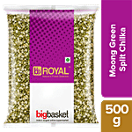 bb Royal Green Moong Split - Desi Unpolished 500 g Pouch