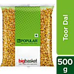 bb Popular Toor/Arhar Dal 500 g Pouch