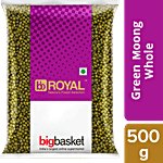 bb Royal Green Moong Whole - Desi Unpolished 500 g Pouch