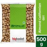 BB Popular Almond/Badam - Californian, Giri 500 g Pouch