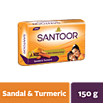 Santoor Skin Moisturizing Sandal & Turmeric Bathing Soap 100 g