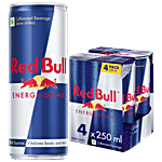 Red Bull Energy Drink 250 ml Can (Pack of 4)