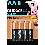 Duracell Ultra Alkaline AA Batteries 8 pcs