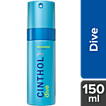 Cinthol Deodorant Spray - Dive, No Alcohol, Irritation Free, Skin Friendly Formula, For Men 150 ml Can