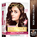 L'Oreal Paris Excellence Creme Hair Color 72 ml + 100 g 4.25 Aishwarya's Brown