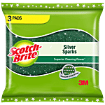 Scotch Brite Silver Sparks Scrub Pad Large Pack of 3 