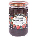 Mackays Berry Preserve - Strawberry, Raspberry, Blackcurrant (Scottish) 340 g Bottle