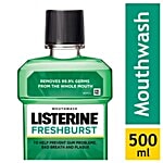 Listerine Mouthwash Liquid - Freshburst, Removes 99.9% Germs 500 ml Bottle