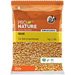 Pro Nature Organic Dal - Tur 1 kg Pouch