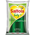 Saffola Tasty+ Multi-Source Refined Rice Bran & Corn Cooking Oil 900 ml Pouch