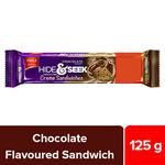 Parle Platina Hide & Seek Chocolate Flavoured Choco Chip Creme Sandwiches 100 g (Get 25 g Extra)
