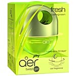 Godrej Aer Twist Gel - Car Air Freshener, Fresh Lush Green 45 g 