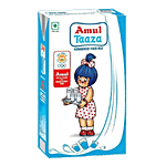 Amul Taaza Homogenised Toned Milk 1 L (Pack of 12)