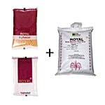 bb Combo bb Royal Sona Masoori Raw Rice 10kg + Toor Dal 1kg + Sugar 1kg Combo 3 Items
