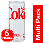 Coca Cola Diet Coke Soft Drink 6x300 ml (Multipack)