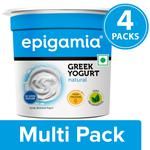 Epigamia  Greek Yogurt - Natural, No Added Sugar, High In Protein 4x85 g Multipack