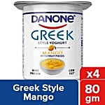 danone Greek Style Yoghurt - Mango 80 g Pack of 4