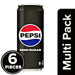 Pepsi Black Soft Drink - Zero Sugar 6x250 ml Multipack