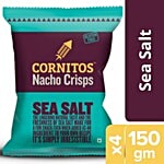 Cornitos Nacho Crisps - Sea Salt 4x150 g Multipack