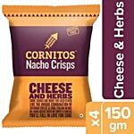 Cornitos Nacho Crisps - Cheese And Herbs 4x150 g Multipack