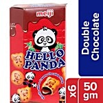Meiji  Hello Panda Biscuits - Double Chocolate Filling 6x50 g Multipack