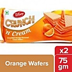 Tiffany Cream Wafers - Orange Flavored 2x75 g Multipack