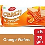 Tiffany Cream Wafers - Orange Flavored 6x75 g Multipack