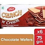 Tiffany Cream Wafers - Chocolate Flavored 6x75 g Multipack