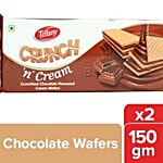 Tiffany Crunch 'N' Cream Crunchiest Cream Wafers - Chocolate Flavored 2x150 g Multipack