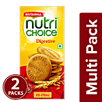 Britannia NutriChoice Digestive High Fibre Biscuits - Family Pack 2x250 g Multipack