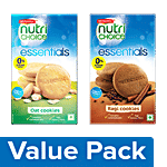 Britannia Nutri Choice - Cookies (Oats) Biscuits 150G + Nutri Choice - Cookies (Ragi) 150G Combo 2 Items