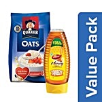 bb Combo Dabur World's No.1 Honey Brand Squeezy Pack 400 g (B1G1) + Quaker Oats 1 kg Combo 2 Items