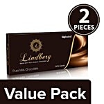 Lindberg Pure Belgium Milk Chocolate Bar 2x45 g Multipack