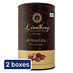 Lindberg Almonds - Milk Chocolate Coated Nuts 2x100 g Multipack