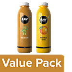 Raw Pressery Cold Extracted Juice - Sugarcane, 1 lt + Orange, 1 lt Combo 2 Items