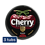 Cherry Blossom Wax Shoe Polish - Black 40 g (Pack of 3)
