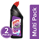 Harpic Germ & Stain Blaster Disinfectant Toilet Cleaner Liquid, Floral 750 ml each (Pack of 2)
